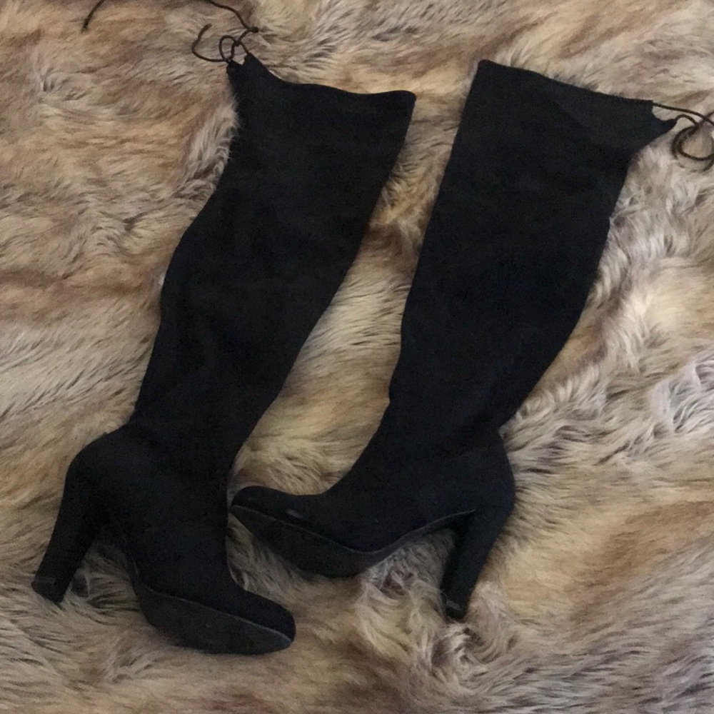 Mossimo Supply Co. Black Over the Knee Boots